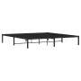Estructura de cama de metal negro 193x203 cm de , Camas y somieres - Ref: Foro24-373661, Precio: 92,78 €, Descuento: %