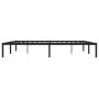 Estructura de cama de metal negro 193x203 cm de , Camas y somieres - Ref: Foro24-373661, Precio: 92,78 €, Descuento: %