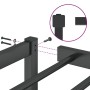Estructura de cama de metal negro 193x203 cm de , Camas y somieres - Ref: Foro24-373661, Precio: 92,78 €, Descuento: %