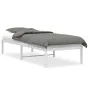 White metal bed frame 75x190 cm by , Beds and slatted bases - Ref: Foro24-373663, Price: 58,70 €, Discount: %