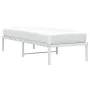 White metal bed frame 75x190 cm by , Beds and slatted bases - Ref: Foro24-373663, Price: 58,70 €, Discount: %