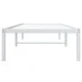 White metal bed frame 75x190 cm by , Beds and slatted bases - Ref: Foro24-373663, Price: 58,70 €, Discount: %