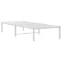 White metal bed frame 75x190 cm by , Beds and slatted bases - Ref: Foro24-373663, Price: 58,70 €, Discount: %