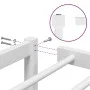 White metal bed frame 75x190 cm by , Beds and slatted bases - Ref: Foro24-373663, Price: 58,70 €, Discount: %