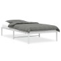 Estructura de cama de metal blanca 100x200 cm de , Camas y somieres - Ref: Foro24-373668, Precio: 59,14 €, Descuento: %