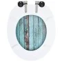 WC-Sitzbezug mit Absenkautomatik, MDF-Design aus gealtertem Holz von vidaXL, Toiletten- und Bidetsitze - Ref: Foro24-143931, ...