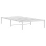 Estructura de cama de metal blanca 100x200 cm de , Camas y somieres - Ref: Foro24-373668, Precio: 59,14 €, Descuento: %
