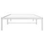 Estructura de cama de metal blanca 100x200 cm de , Camas y somieres - Ref: Foro24-373668, Precio: 59,14 €, Descuento: %