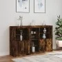 Aparador con luces LED roble ahumado 162x37x100 cm by , Sideboards - Ref: Foro24-3209174, Price: 260,54 €, Discount: %