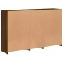 Aparador con luces LED roble marrón 162x37x100 cm by , Sideboards - Ref: Foro24-3209176, Price: 239,16 €, Discount: %
