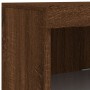 Aparador con luces LED roble marrón 162x37x100 cm de , Aparadores - Ref: Foro24-3209176, Precio: 247,20 €, Descuento: %