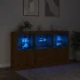 Sideboard mit LED-Lichtern in Eichenbraun 181,5x37x100 cm von , Sideboards - Ref: Foro24-3209155, Preis: 261,57 €, Rabatt: %