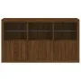 Sideboard mit LED-Lichtern in Eichenbraun 181,5x37x100 cm von , Sideboards - Ref: Foro24-3209155, Preis: 261,57 €, Rabatt: %