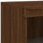 Sideboard mit LED-Lichtern in Eichenbraun 181,5x37x100 cm von , Sideboards - Ref: Foro24-3209155, Preis: 261,57 €, Rabatt: %