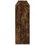 Aparador con luces LED roble ahumado 202x37x100 cm de , Aparadores - Ref: Foro24-3209160, Precio: 315,18 €, Descuento: %
