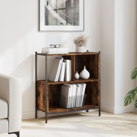 Estantería madera de ingeniería roble ahumado 72x28x77,5 cm de , Librerías y estanterías - Ref: Foro24-838880, Precio: 50,61 ...