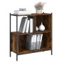 Estantería madera de ingeniería roble ahumado 72x28x77,5 cm de , Librerías y estanterías - Ref: Foro24-838880, Precio: 50,61 ...