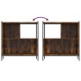 Estantería madera de ingeniería roble ahumado 72x28x77,5 cm de , Librerías y estanterías - Ref: Foro24-838880, Precio: 50,61 ...