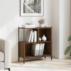 Estantería madera de ingeniería marrón roble 72x28x77,5 cm de , Librerías y estanterías - Ref: Foro24-838882, Precio: 51,52 €...