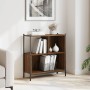 Estantería madera de ingeniería marrón roble 72x28x77,5 cm de , Librerías y estanterías - Ref: Foro24-838882, Precio: 52,16 €...