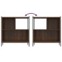 Estantería madera de ingeniería marrón roble 72x28x77,5 cm de , Librerías y estanterías - Ref: Foro24-838882, Precio: 52,16 €...