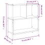 Estantería madera de ingeniería marrón roble 72x28x77,5 cm de , Librerías y estanterías - Ref: Foro24-838882, Precio: 52,16 €...