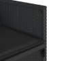 Set de comedor de jardín 9 pzas y cojines ratán sintético negro en Conjuntos de jardín | Comprar online en Foru.es