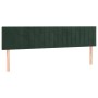 Cabeceros 2 unidades de terciopelo verde oscuro 90x5x78/88 cm de , Cabeceros y pies de cama - Ref: Foro24-346281, Precio: 72,...