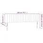 Kopfteile 2 Einheiten aus dunkelgrünem Samt 100x5x78/88 cm von , Kopf- und Fußteile - Ref: Foro24-346295, Preis: 71,79 €, Rab...