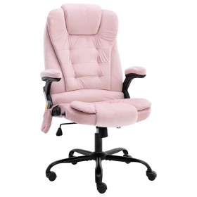 Sillón de oficina de masaje terciopelo rosa en Sillas de oficina | Comprar online en Foru.es