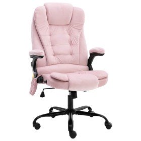 Sillón de oficina de masaje terciopelo rosa en Sillas de oficina | Comprar online en Foru.es