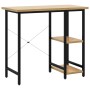Escritorio para ordenador MDF metal negro roble 80x40x72 cm de , Escritorios - Ref: Foro24-20557, Precio: 64,47 €, Descuento: %