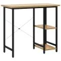 Escritorio para ordenador MDF metal negro roble 80x40x72 cm de , Escritorios - Ref: Foro24-20557, Precio: 67,22 €, Descuento: %