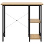 Escritorio para ordenador MDF metal negro roble 80x40x72 cm de , Escritorios - Ref: Foro24-20557, Precio: 64,47 €, Descuento: %