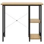 Escritorio para ordenador MDF metal negro roble 80x40x72 cm de , Escritorios - Ref: Foro24-20557, Precio: 67,22 €, Descuento: %