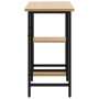 Escritorio para ordenador MDF metal negro roble 80x40x72 cm de , Escritorios - Ref: Foro24-20557, Precio: 64,47 €, Descuento: %