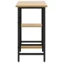 Escritorio para ordenador MDF metal negro roble 80x40x72 cm de , Escritorios - Ref: Foro24-20557, Precio: 67,22 €, Descuento: %