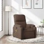 Sillón reclinable de masaje tela de microfibra marrón de , Sillones - Ref: Foro24-373455, Precio: 233,26 €, Descuento: %