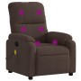 Sillón reclinable de masaje tela de microfibra marrón de , Sillones - Ref: Foro24-373455, Precio: 239,45 €, Descuento: %