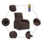Sillón reclinable de masaje tela de microfibra marrón de , Sillones - Ref: Foro24-373455, Precio: 239,45 €, Descuento: %