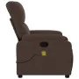 Sillón reclinable de masaje tela de microfibra marrón de , Sillones - Ref: Foro24-373455, Precio: 233,26 €, Descuento: %