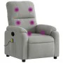 Sillón reclinable de masaje tela de microfibra gris claro de , Sillones - Ref: Foro24-373457, Precio: 230,89 €, Descuento: %