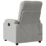 Sillón reclinable de masaje tela de microfibra gris claro de , Sillones - Ref: Foro24-373457, Precio: 255,79 €, Descuento: %