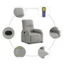 Sillón reclinable de masaje tela de microfibra gris claro de , Sillones - Ref: Foro24-373457, Precio: 230,89 €, Descuento: %
