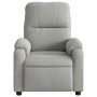 Sillón reclinable de masaje tela de microfibra gris claro de , Sillones - Ref: Foro24-373457, Precio: 255,79 €, Descuento: %