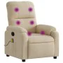 Massage-Fernsehsessel aus cremefarbener Mikrofaser von , Sessel - Ref: Foro24-373460, Preis: 250,47 €, Rabatt: %