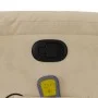 Sillón reclinable de masaje tela de microfibra color crema de , Sillones - Ref: Foro24-373460, Precio: 250,47 €, Descuento: %