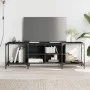 Mueble de TV de madera de ingeniería negro 153x37x50 cm de , Muebles TV - Ref: Foro24-837602, Precio: 65,12 €, Descuento: %