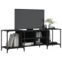 Mueble de TV de madera de ingeniería negro 153x37x50 cm de , Muebles TV - Ref: Foro24-837602, Precio: 65,12 €, Descuento: %