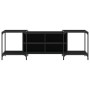 Mueble de TV de madera de ingeniería negro 153x37x50 cm de , Muebles TV - Ref: Foro24-837602, Precio: 65,81 €, Descuento: %